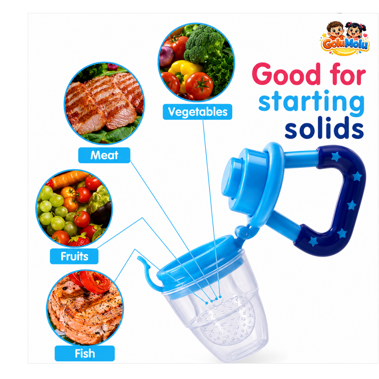 Silicone Baby Fruit Feeder Pacifier | Safe Infant Food Feeder & Teething Toy