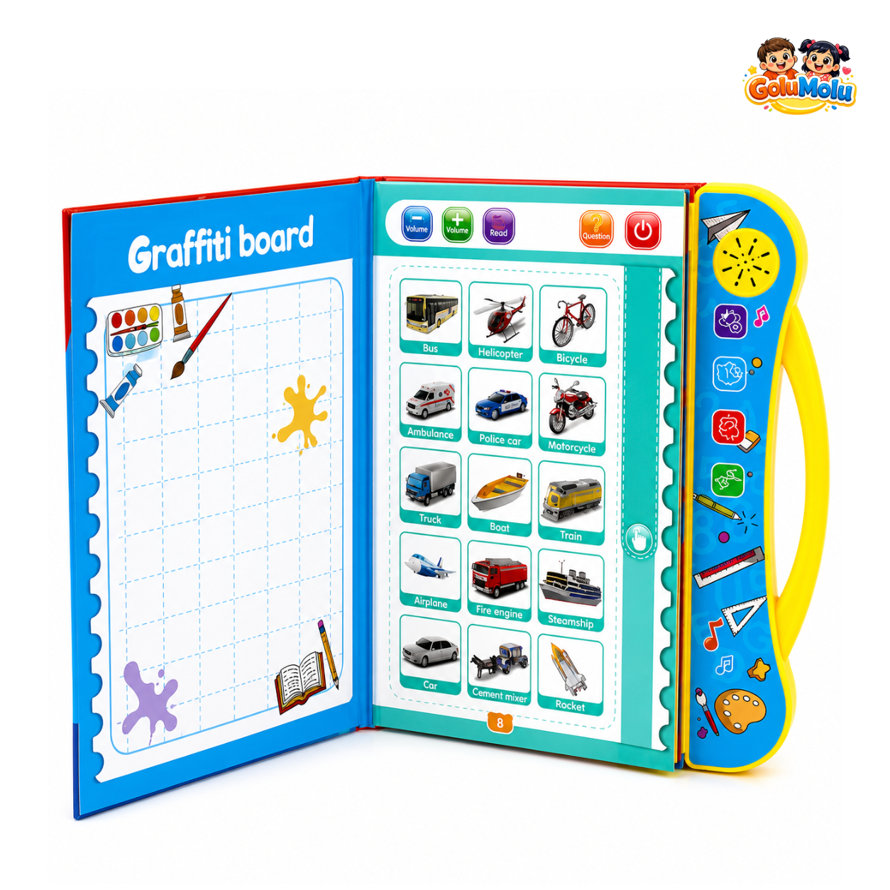 Phonetic Learning Study Book for Kids | Interactive Electronic Sound Toy