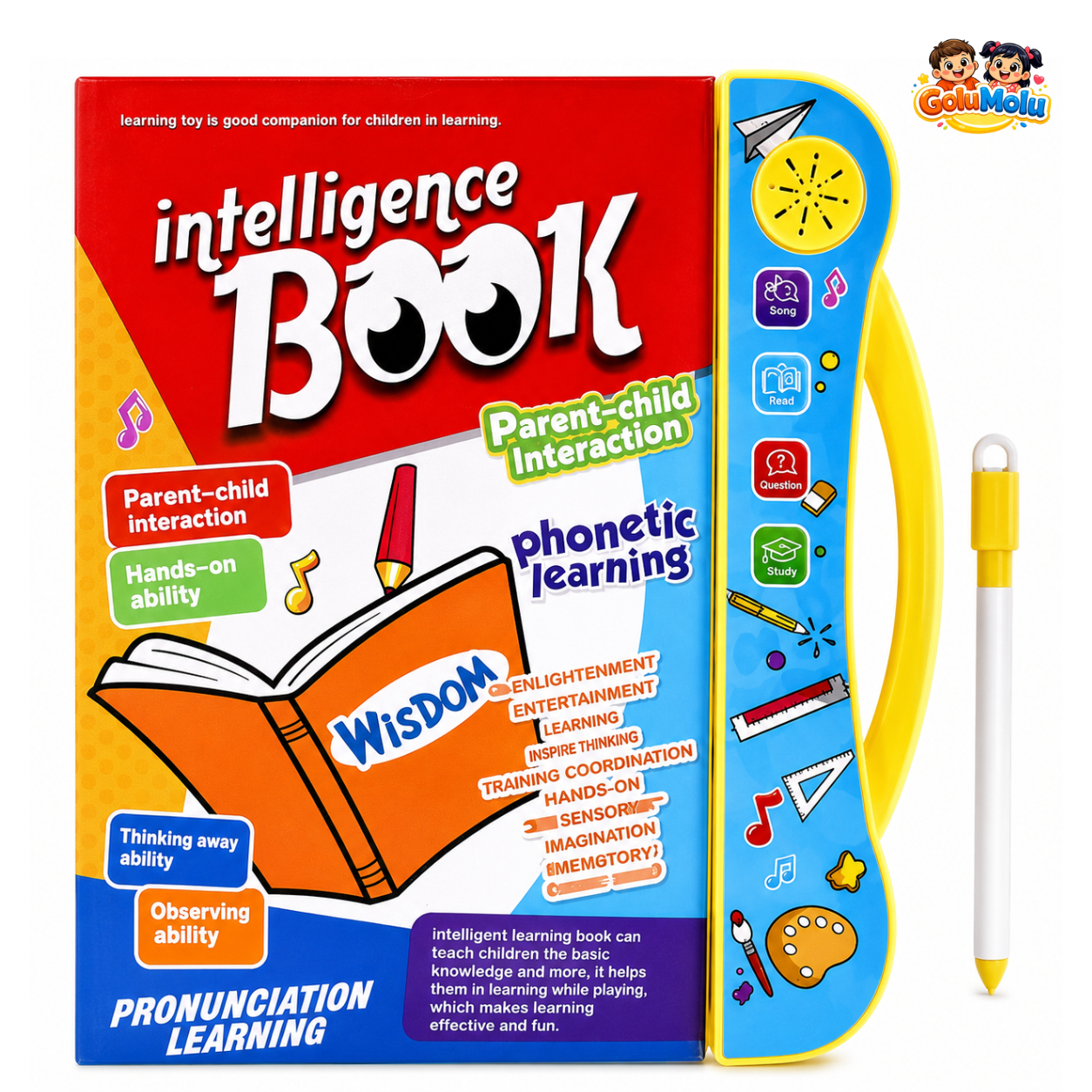 Phonetic Learning Study Book for Kids | Interactive Electronic Sound Toy