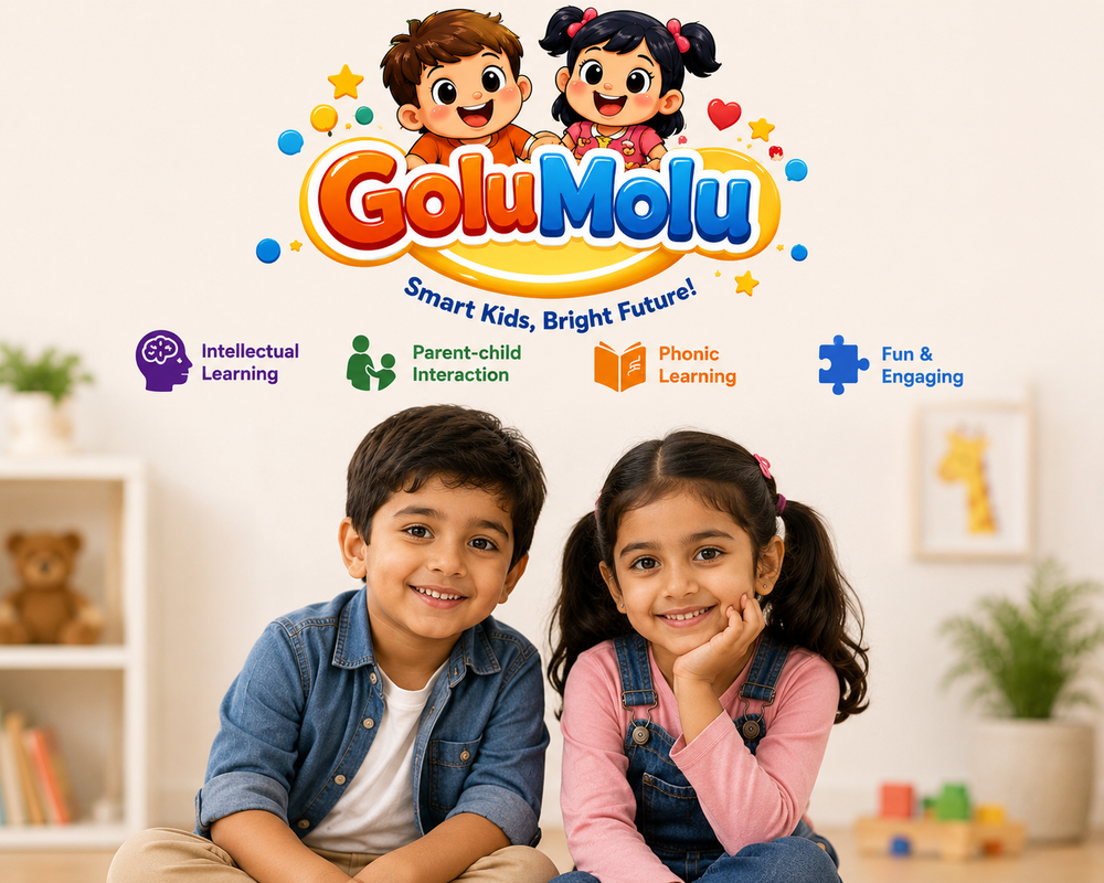 GoluMolu online kids store premium baby products banner